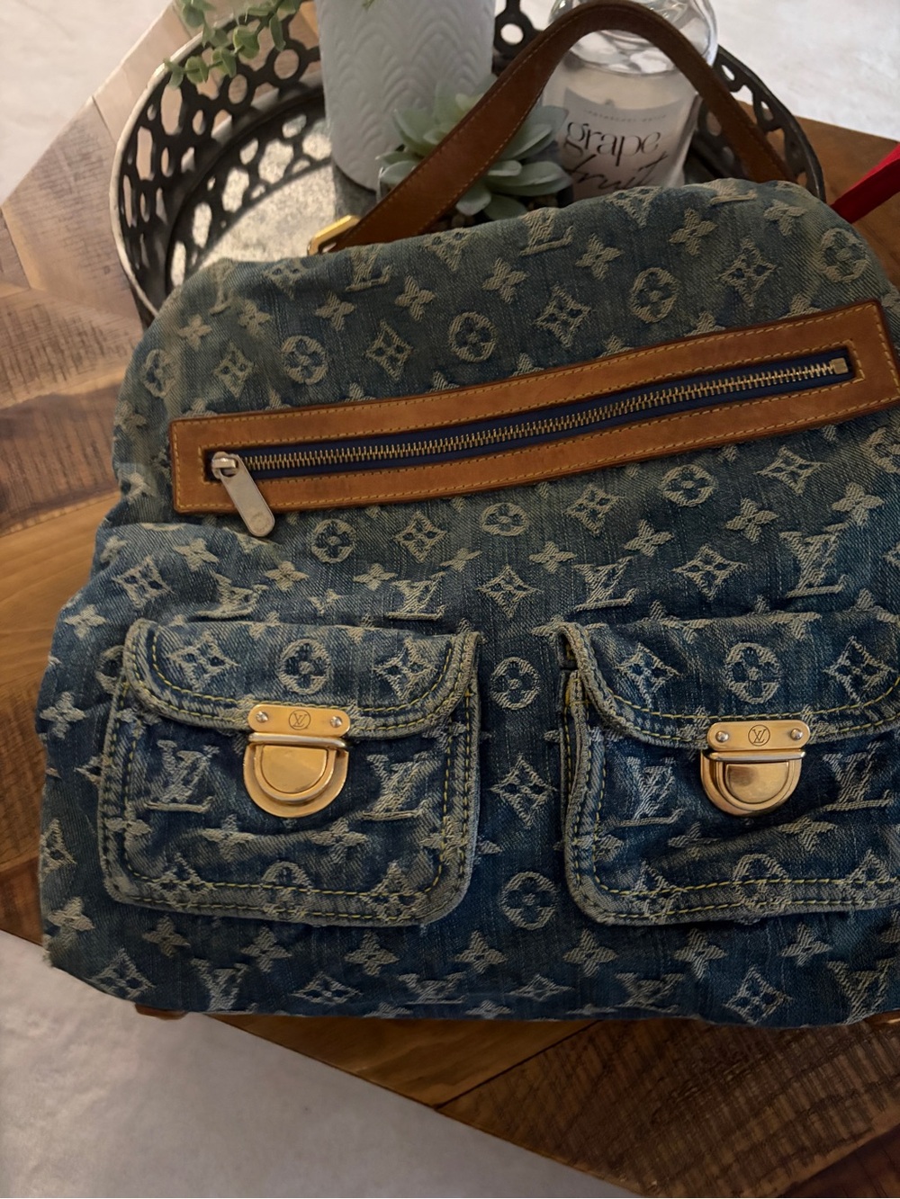 Vintage Louis Vuitton Denim Baggy GM Blue - Picture 5 of 16